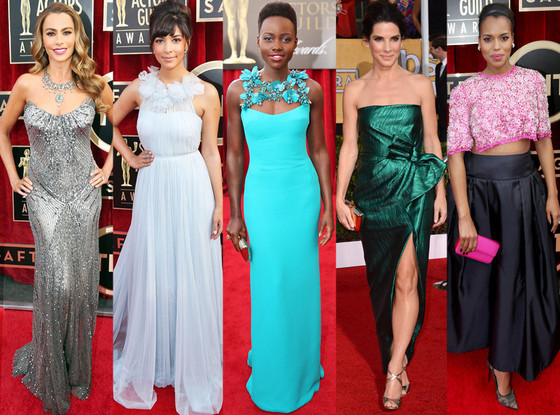 Best Dressed, Sofia Vergara, Hannah, Simone, Lupita Nyong'o, Sandra Bullock, Kerry Washington, SAG Awards Best Dressed, Sofia Vergara, Hannah, Simone, Lupita Nyong'o, Sandra Bullock, Kerry Washington, SAG Awards